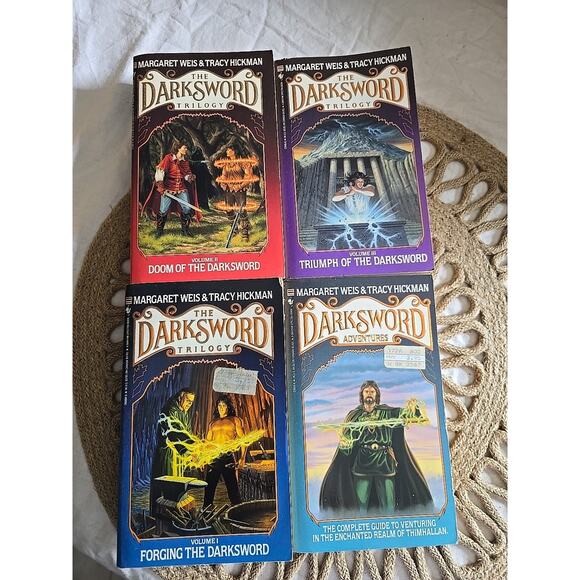 Lot of 4 The Darksword Trilogy by Margaret Weis & Tracy Hickman Paperback Books - Picture 1 of 5
